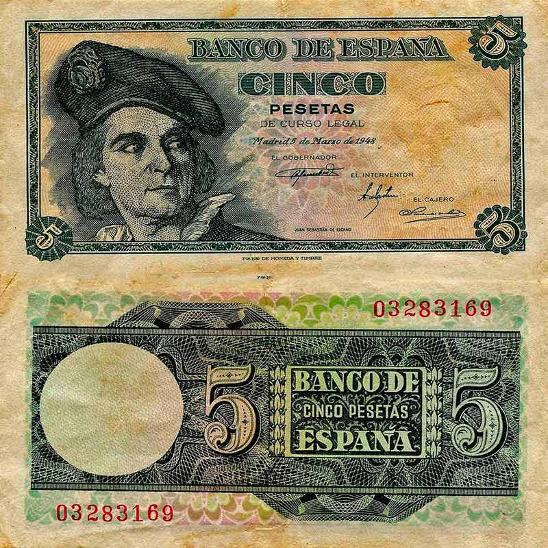 LES 5 PESETAS DE 1948