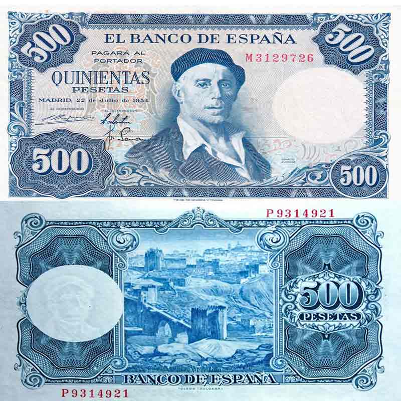 500 PESETAS DE 1954